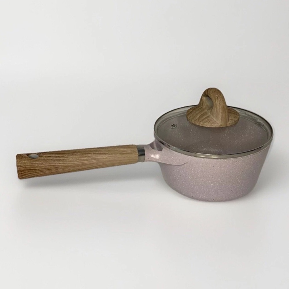 Masterclass Cookware Premium Collection 1.5qt 6.5” Saucepan Pot Lavender Purple